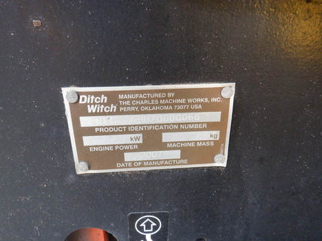 USED 2007 DITCH WITCH RT75 RIDE-ON TRENCHER EQUIPMENT #3950-11