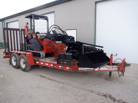 USED 2013 DITCH WITCH XT855 WALK-BESIDE TRENCHER - VIBRATORY PLOW EQUIPMENT #4006-3