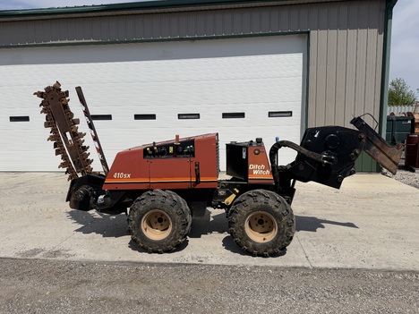 2007-ditch-witch-410sx-walk-beside-trencher-vibratory-plow #4961