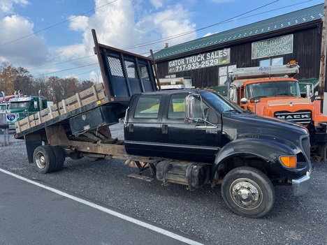 2001 FORD F650 Flatbed Dump Truck #9857
