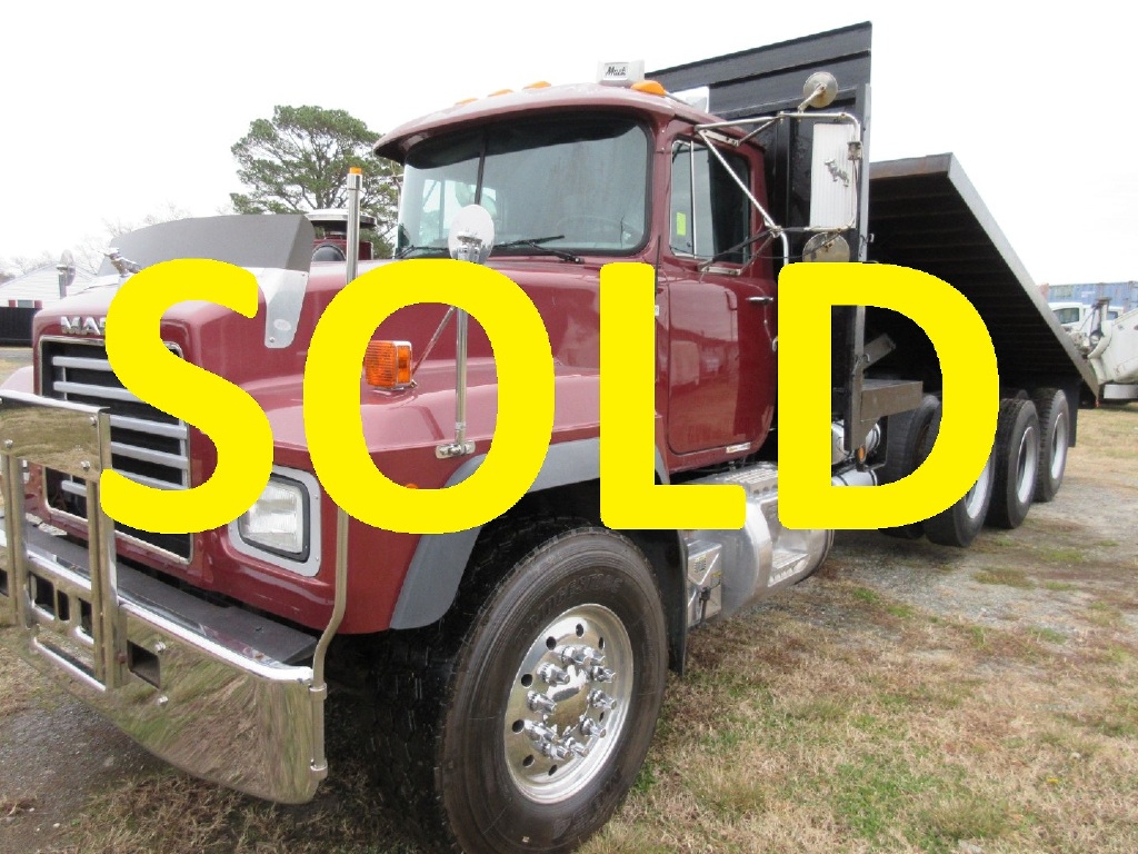 2001 MACK RD688S Flatbed Dump Truck