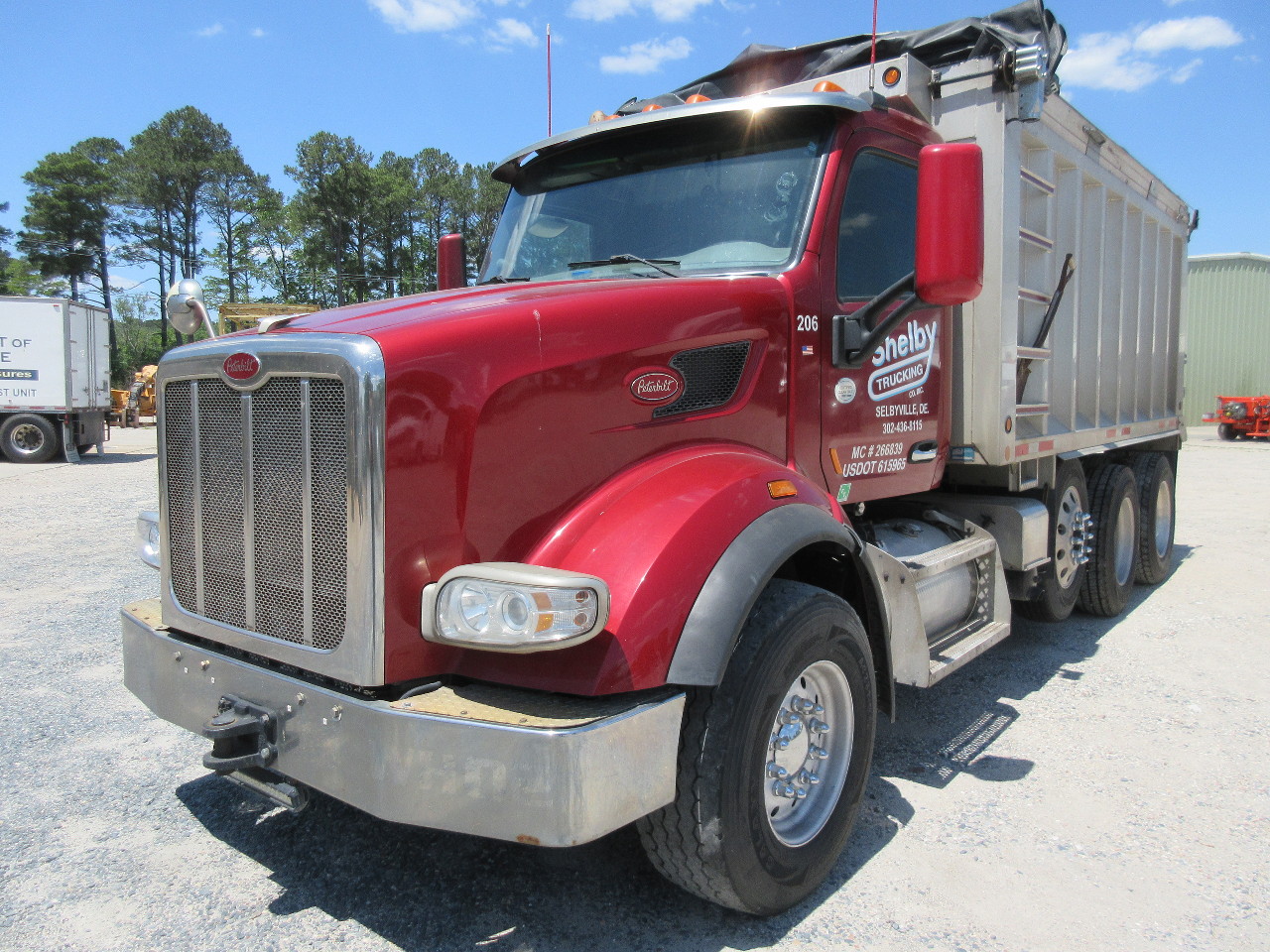 2015 PETERBILT 567 Quad Axle Aluminum Dump Truck