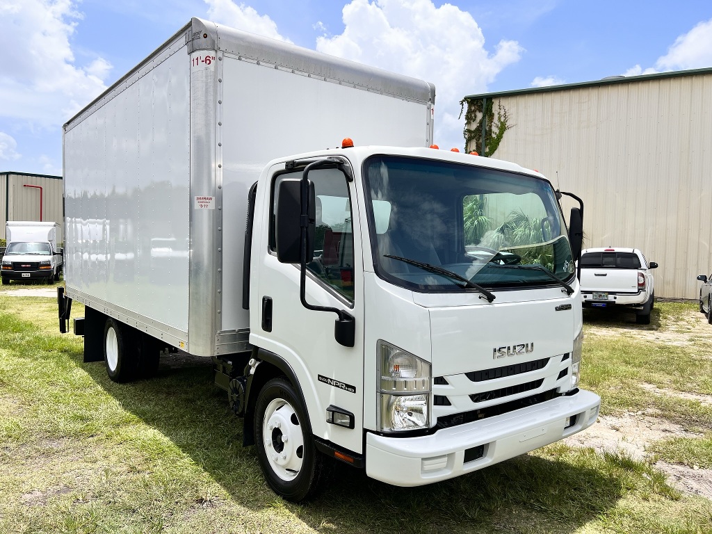 2019 isuzu npr hd 16 box liftgate box van truck for sale 2528