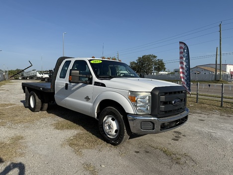 2012 FORD F350 9' Gooseneck Flatbed Truck #2658
