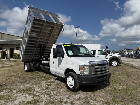 2011 FORD E450' 14' Aluminum Landscape Dump Truck #2668