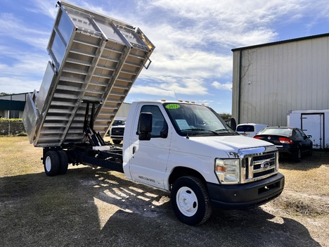 2011 FORD E450' 14' Aluminum Landscape Dump Truck #2669