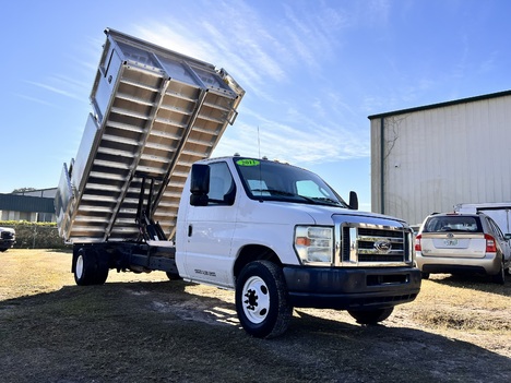 2011 FORD E450' 14' Aluminum Landscape Dump Truck #2670
