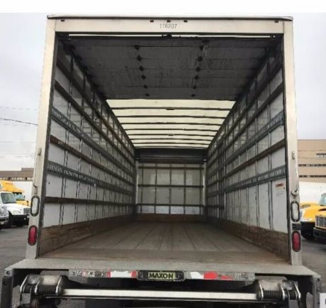 USED 2015 HINO 258/268 BOX VAN TRUCK #317-2