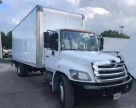 USED 2016 HINO 338 BOX VAN TRUCK #443-1 USED 2016 HINO 338 BOX VAN TRUCK #443-1