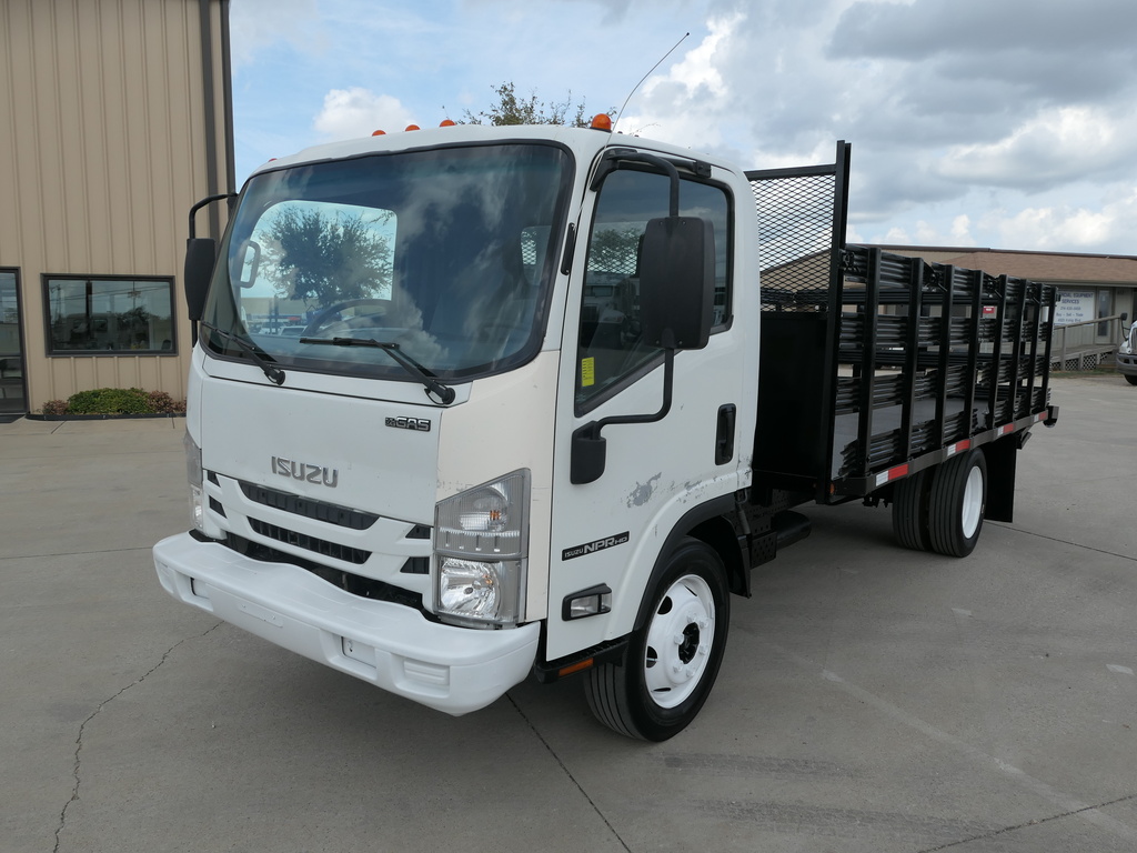 2016 ISUZU NPR FLATBED TRUCK FOR SALE 4463