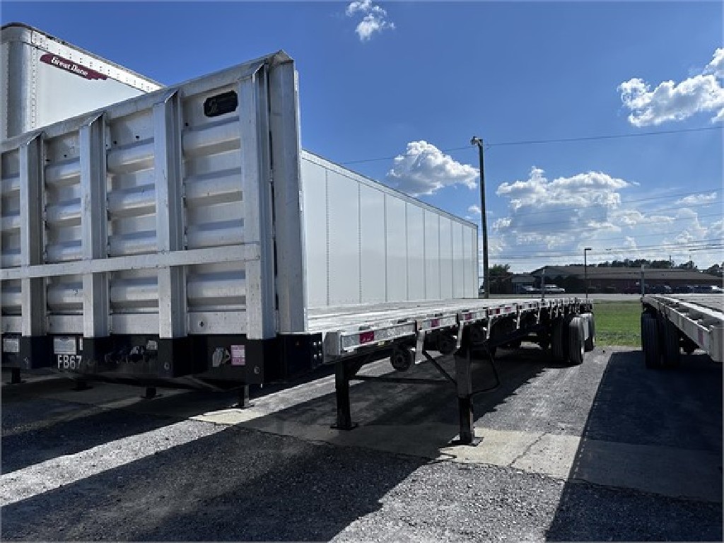 USED 2019 GREAT DANE 48' FLATBED TRAILER #1255
