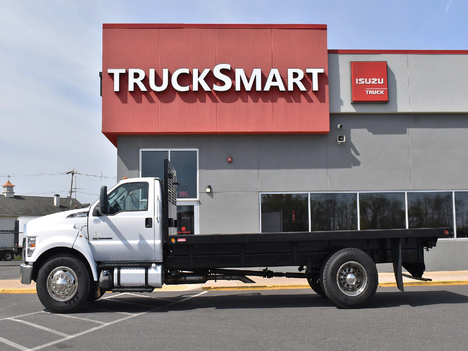 USED 2018 FORD F650 FLATBED TRUCK #12361-4