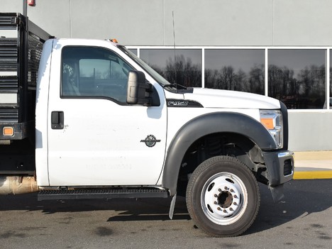 USED 2012 FORD F450 STAKE BODY TRUCK #12956-8