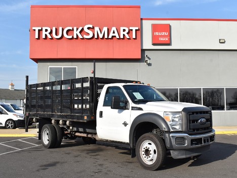 USED 2012 FORD F450 FLATBED TRUCK #12957-3