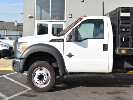 USED 2012 FORD F450 FLATBED TRUCK #12957-5