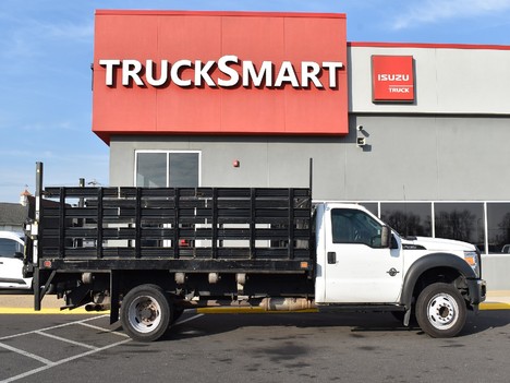 USED 2012 FORD F450 FLATBED TRUCK #12957-9