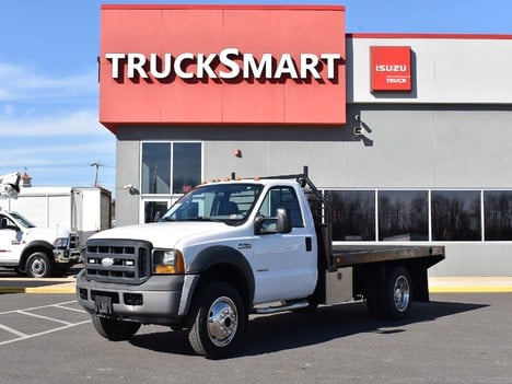USED 2007 FORD F450 FLATBED TRUCK #13021