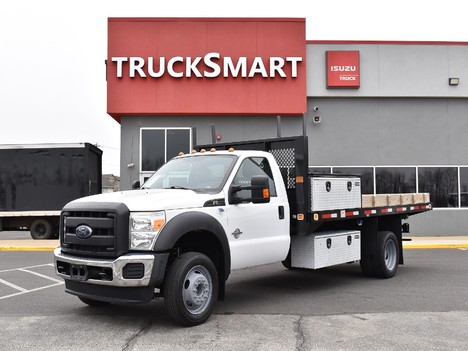 USED 2016 FORD F550 FLATBED TRUCK #13027