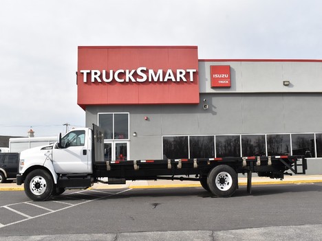 USED 2019 FORD F650 FLATBED TRUCK #13049-4