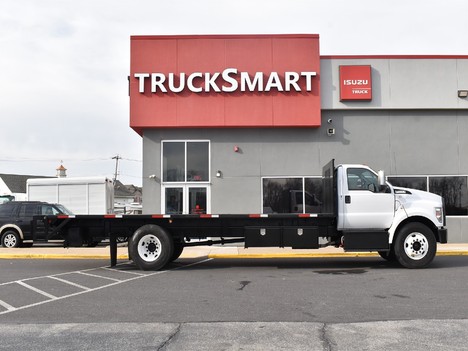 USED 2019 FORD F650 FLATBED TRUCK #13049-9