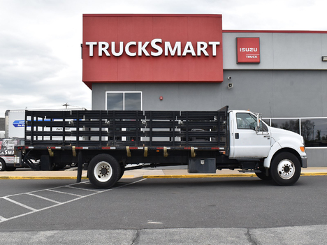 USED 2013 FORD F650 STAKE BODY TRUCK #13201-5