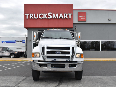 USED 2013 FORD F650 FLATBED TRUCK #13202-2