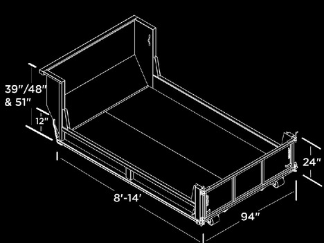 NEW SWITCH-N-GO 12FT. DUMP BODY SWITCH-N-GO BODY TRUCK BODY #13218-7