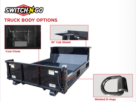 NEW SWITCH-N-GO 14FT. MASON DUMP SWITCH-N-GO BODY TRUCK BODY #13220-8