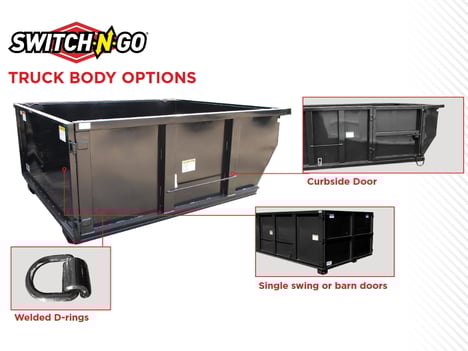 NEW SWITCH-N-GO 11FT. MEDIUM DUTY CONTAI SWITCH-N-GO BODY TRUCK BODY #13232-7