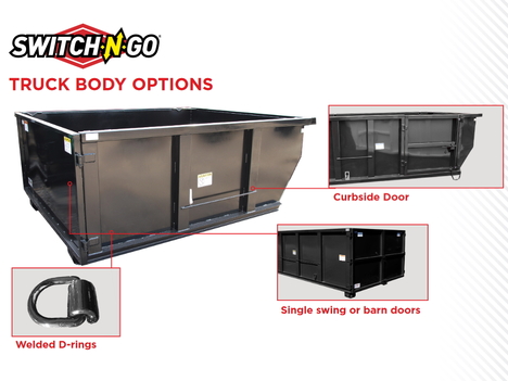 NEW SWITCH-N-GO 15FT. MEDIUM DUTY CONTAI SWITCH-N-GO BODY TRUCK BODY #13240-9
