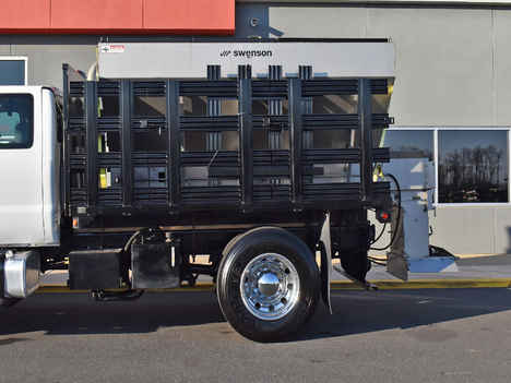 USED 2018 FORD F750 STAKE BODY TRUCK #13317-7