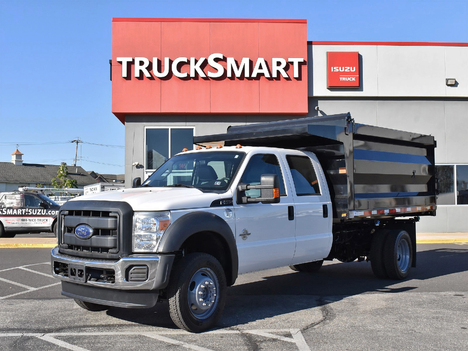 USED 2016 FORD F550 DUMP TRUCK #13385-4