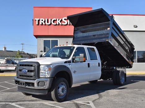 USED 2016 FORD F550 DUMP TRUCK #13385-5