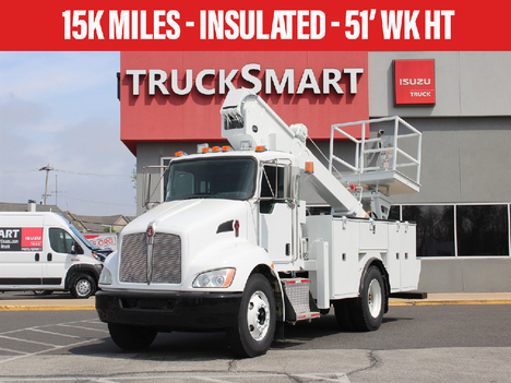 USED 2010 KENWORTH T370 BUCKET BOOM TRUCK #13390