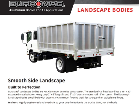 NEW DURAMAG 12FT. ALUMINUM DUMP W/SI DUMP BODY TRUCK BODY #13528-10