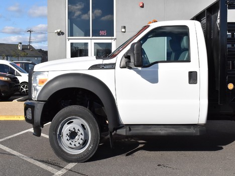 USED 2014 FORD F450 STAKE BODY TRUCK #13589-5