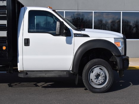 USED 2014 FORD F450 FLATBED TRUCK #13591-8