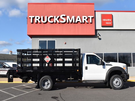 USED 2014 FORD F450 FLATBED TRUCK #13591-9