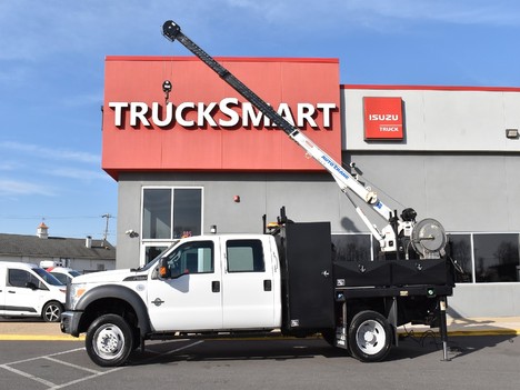 USED 2016 FORD F550 FLATBED TRUCK #13609-4