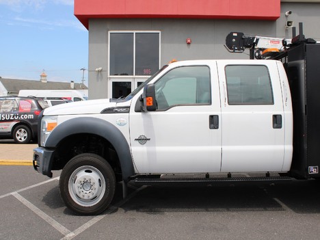 USED 2016 FORD F550 FLATBED TRUCK #13609-8