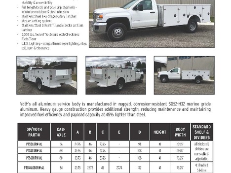 NEW VOTH BODIES STANDARD ALUMINUM BODY TRUCK BODY #13731-16