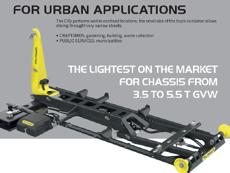 NEW PALFINGER CITY HOOK HOOKLIFT BODY TRUCK BODY #13749