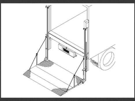 NEW THIEMAN VL 40 4000LB RAIL GATE LIFT GATE EQUIPMENT #13785