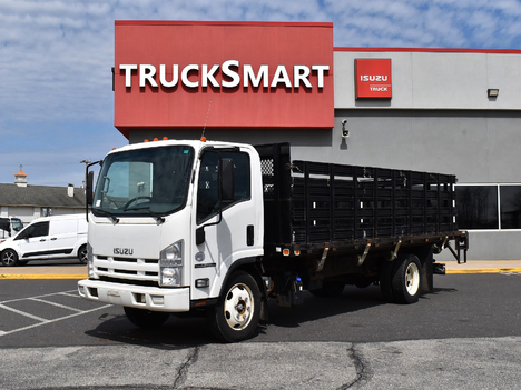 USED 2015 ISUZU NPR-XD FLATBED TRUCK #13895