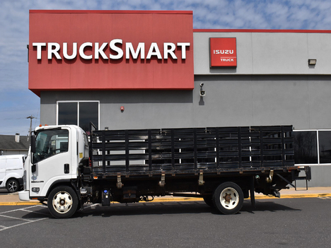 USED 2015 ISUZU NPR-XD FLATBED TRUCK #13895-4