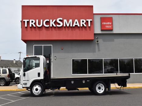 USED 2018 ISUZU NPR-HD FLATBED TRUCK #13927-4