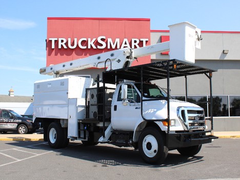 USED 2013 FORD F750 BUCKET BOOM TRUCK #13936-3