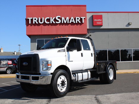 USED 2017 FORD F750 FLATBED TRUCK #14012