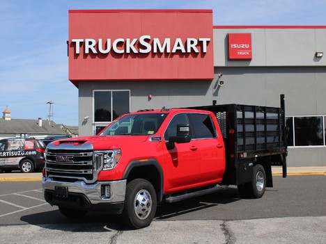 USED 2021 GMC SIERRA 3500 HD FLATBED TRUCK #14159