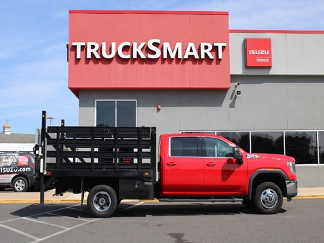 USED 2021 GMC SIERRA 3500 HD FLATBED TRUCK #14159-10
